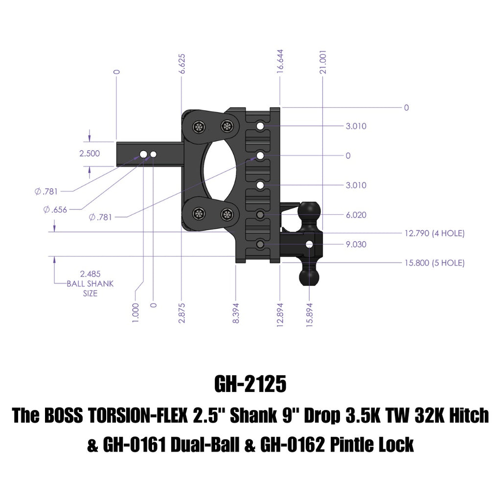 GEN-Y Hitch GH-2125 BOSS Drop Hitch