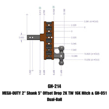 Load image into Gallery viewer, GEN-Y Hitch GH-214 MEGA-DUTY Drop Hitch