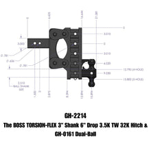 Load image into Gallery viewer, GEN-Y Hitch GH-2214 BOSS Drop Hitch