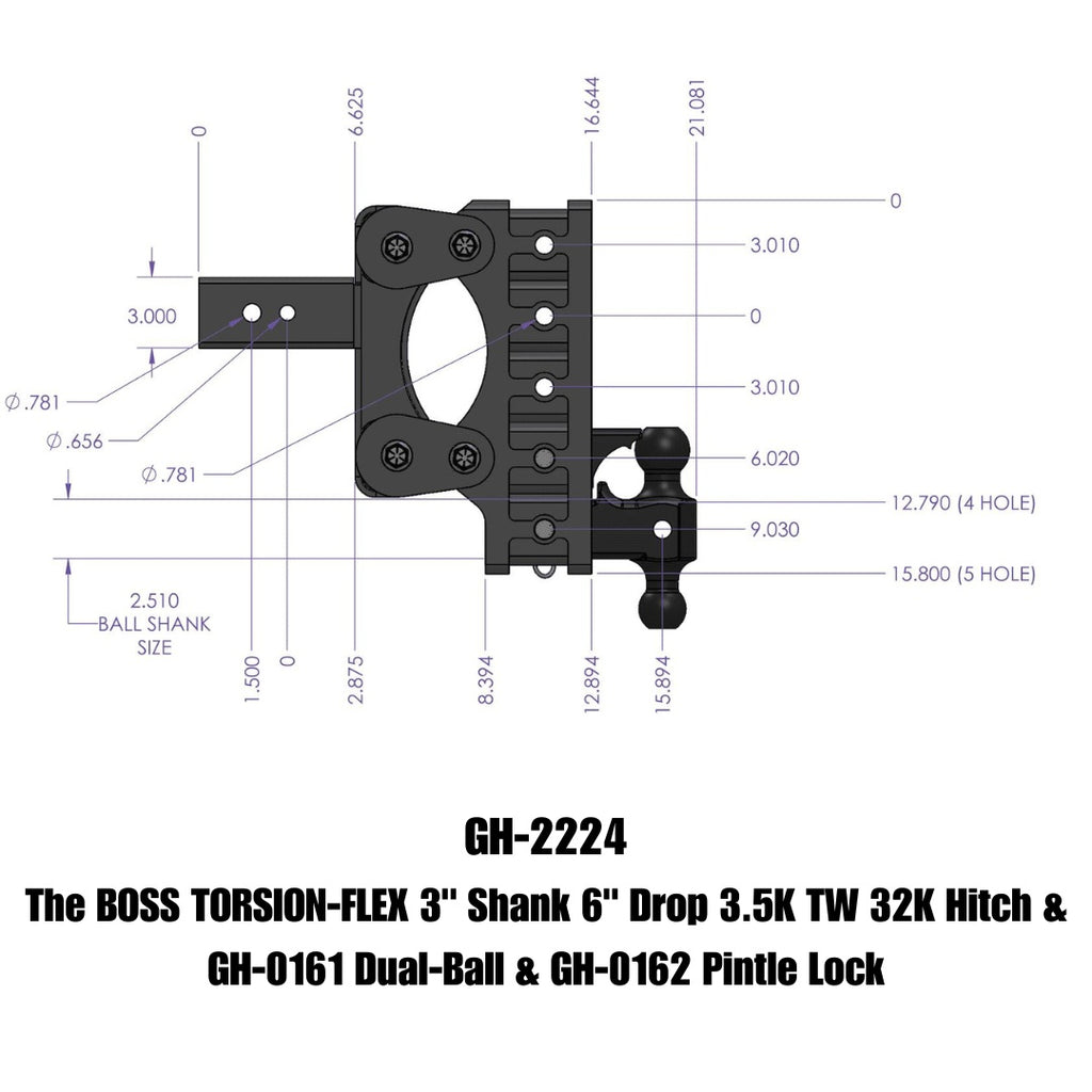 GEN-Y Hitch GH-2224 BOSS Drop Hitch