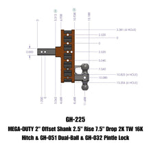 Load image into Gallery viewer, GEN-Y Hitch GH-225 MEGA-DUTY Drop Hitch