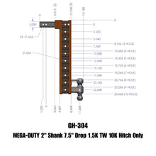 Load image into Gallery viewer, GEN-Y Hitch GH-304 MEGA-DUTY Drop Hitch