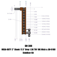Load image into Gallery viewer, GEN-Y Hitch GH-308 MEGA-DUTY Drop Hitch