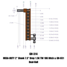 Load image into Gallery viewer, GEN-Y Hitch GH-314 MEGA-DUTY Drop Hitch