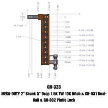 Load image into Gallery viewer, GEN-Y Hitch GH-323 MEGA-DUTY Drop Hitch