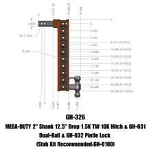 Load image into Gallery viewer, GEN-Y Hitch GH-326 MEGA-DUTY Drop Hitch