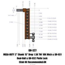 Load image into Gallery viewer, GEN-Y Hitch GH-327 MEGA-DUTY Drop Hitch