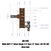 Load image into Gallery viewer, GEN-Y Hitch GH-405 MEGA-DUTY Drop Hitch
