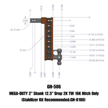 Load image into Gallery viewer, GEN-Y Hitch GH-506 MEGA-DUTY Drop Hitch