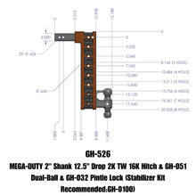 Load image into Gallery viewer, GEN-Y Hitch GH-526 MEGA-DUTY Drop Hitch