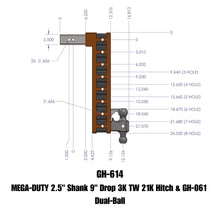 Load image into Gallery viewer, GEN-Y Hitch GH-614 MEGA-DUTY Drop Hitch