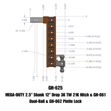 Load image into Gallery viewer, GEN-Y Hitch GH-625 MEGA-DUTY Drop Hitch