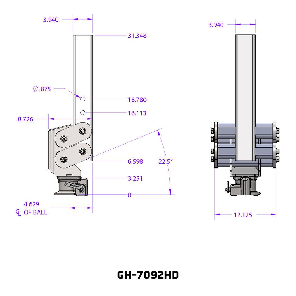 GEN-Y Hitch GH-7092HD SPARTAN Gooseneck