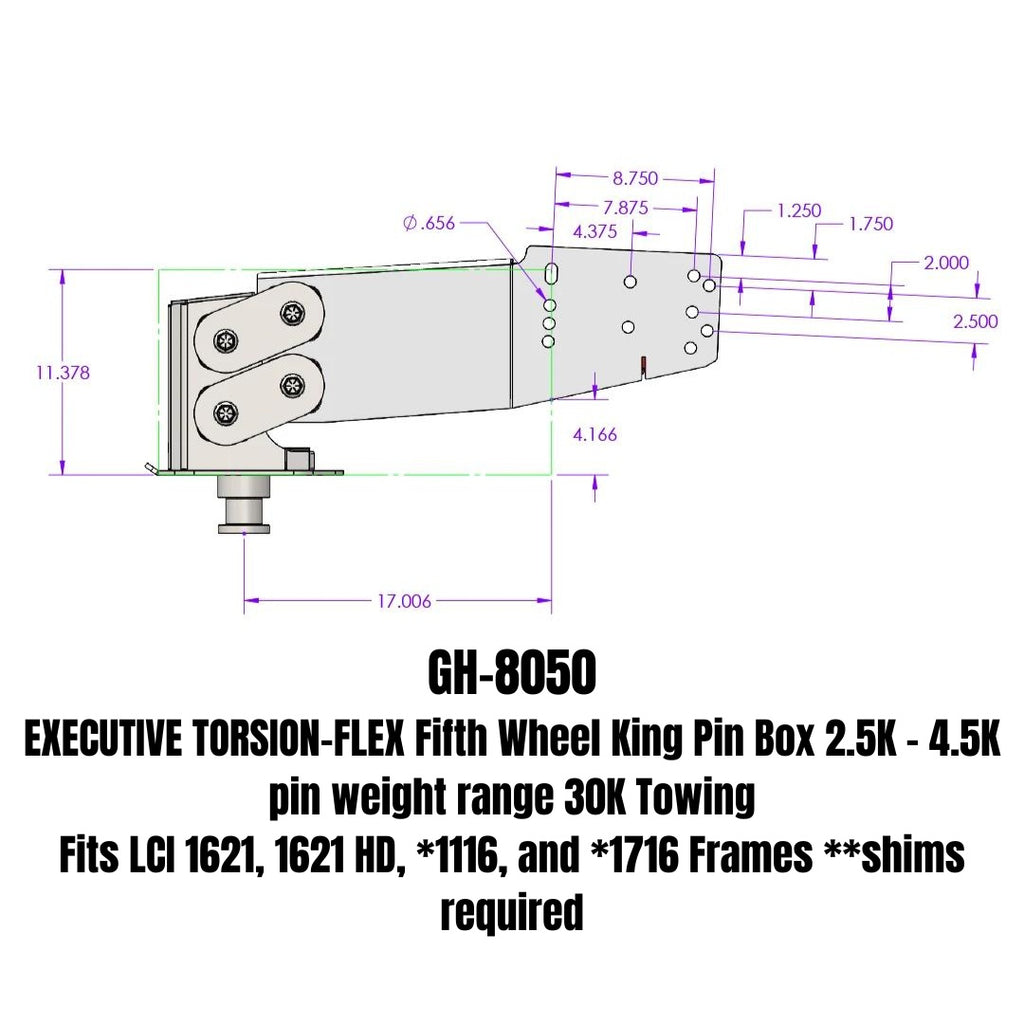 GEN-Y Hitch GH-8050 EXECUTIVE 5th Wheel King Pin Box