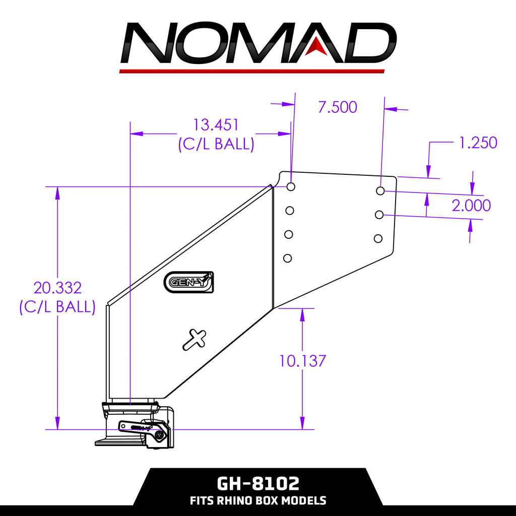GEN-Y Hitch GH-8102 EXECUTIVE Static 5th Wheel to Gooseneck