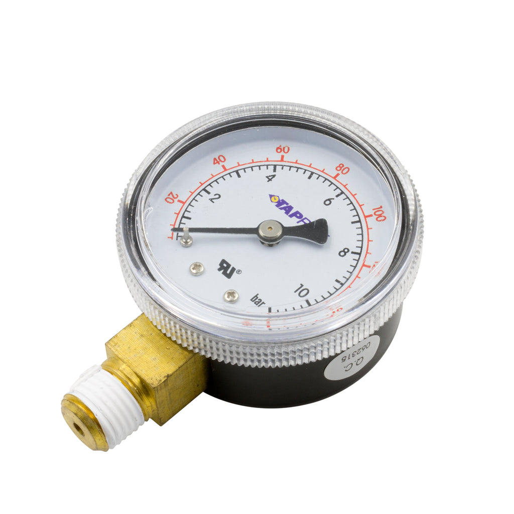 Dedenbear GLP GAUGE LOW PRESSURE FOR CO2 REGULATOR (0 TO 160 PSI)