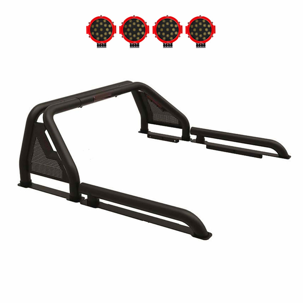 Black Horse Off Road GLRB-05B-PLR Gladiator Roll Bar Kit for Select Nissan Frontier
