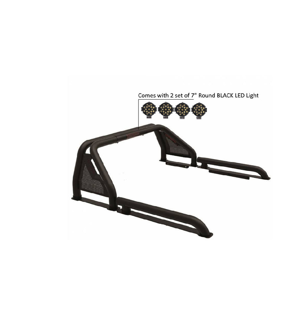 Black Horse Off Road GLRB-07B-PLB Gladiator Roll Bar Kit for Select Ford Ranger