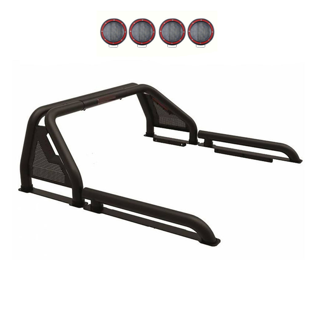 Black Horse Off Road GLRB-07B-PLFR Gladiator Roll Bar Kit for Select Ford Ranger