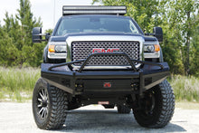 Load image into Gallery viewer, Fab Fours GM08-S2162-1 Black Steel Front Ranch Bumper for Select GMC Sierra HD, GMC Sierra HD
