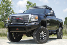 Load image into Gallery viewer, Fab Fours GM08-S2162-1 Black Steel Front Ranch Bumper for Select GMC Sierra HD, GMC Sierra HD