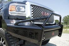 Load image into Gallery viewer, Fab Fours GM11-S2862-1 Black Steel Front Ranch Bumper for Select GMC Sierra HD, GMC Sierra HD