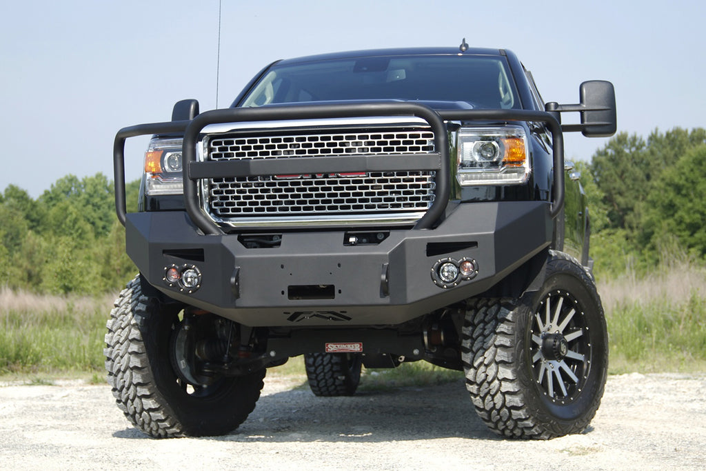 Fab Fours GM14-A3150-1 Premium Heavy Duty Winch Front Bumper for Select GMC Sierra HD, GMC Sierra HD