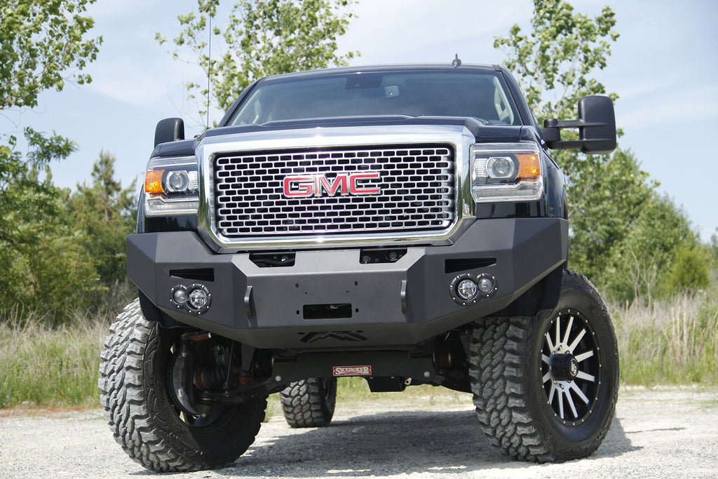 Fab Fours GM14-A3151-B Premium Heavy Duty Winch Front Bumper for Select GMC Sierra HD, GMC Sierra HD