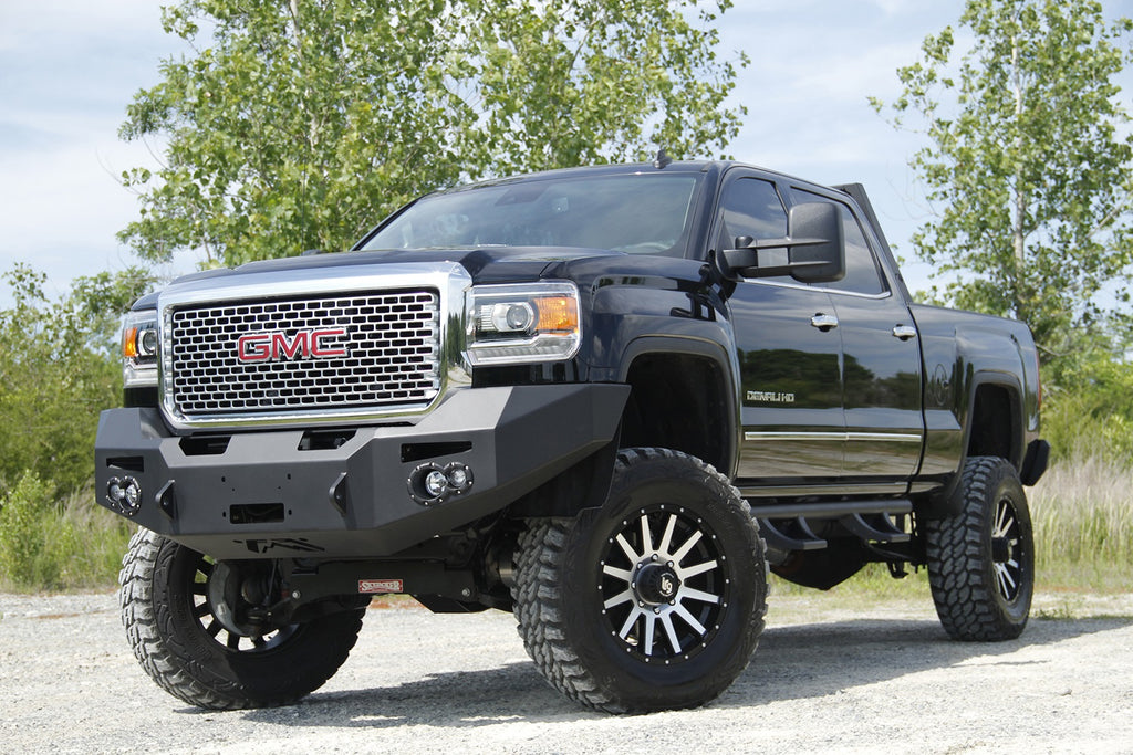 Fab Fours GM14-A3151-B Premium Heavy Duty Winch Front Bumper for Select GMC Sierra HD, GMC Sierra HD