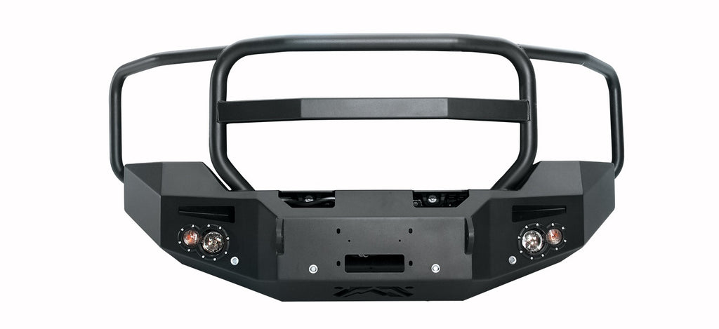 Fab Fours GM14-C3150-B Premium Winch Front Bumper for Select GMC Sierra HD, GMC Sierra HD