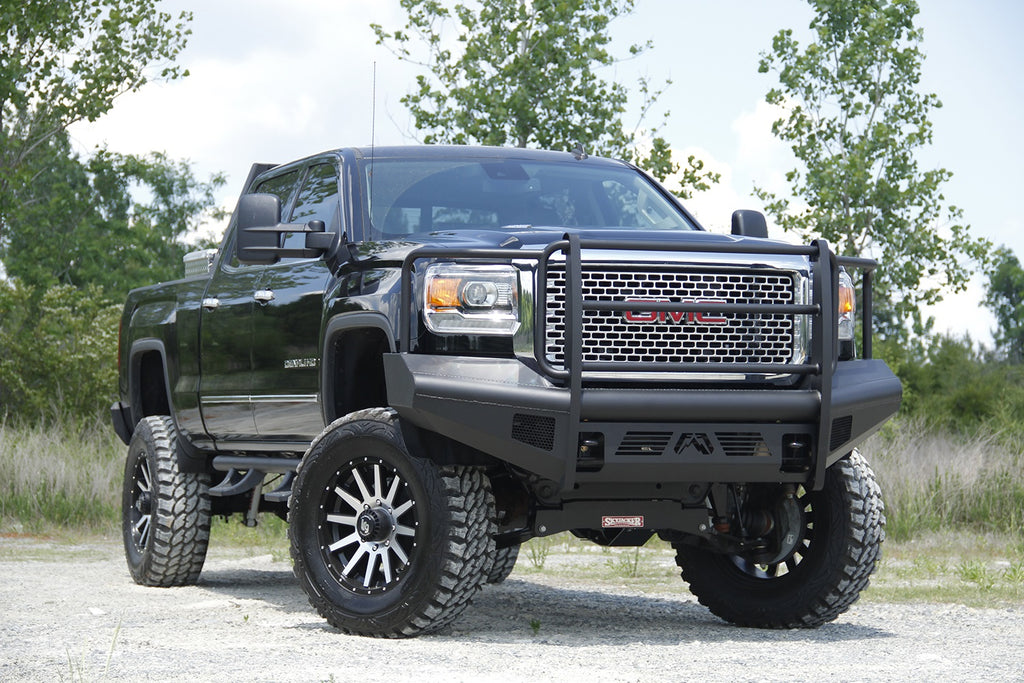 Fab Fours GM14-Q3160-1 Elite Front Ranch Bumper for Select GMC Sierra HD, GMC Sierra HD