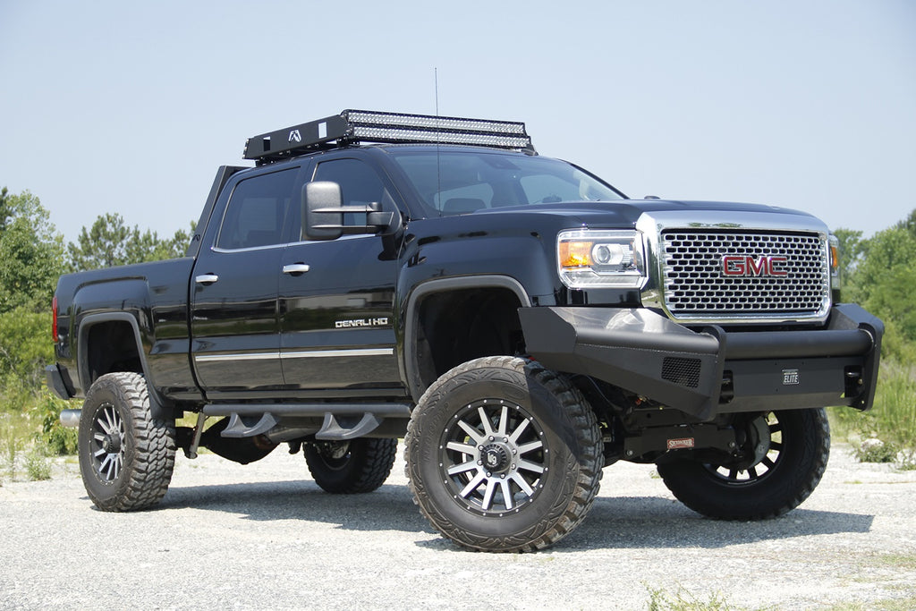 Fab Fours GM14-Q3161-1 Elite Front Ranch Bumper for Select GMC Sierra HD, GMC Sierra HD
