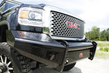 Load image into Gallery viewer, Fab Fours GM14-S3161-1 Black Steel Front Ranch Bumper for Select GMC Sierra HD, GMC Sierra HD