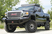 Load image into Gallery viewer, Fab Fours GM14-S3161-1 Black Steel Front Ranch Bumper for Select GMC Sierra HD, GMC Sierra HD