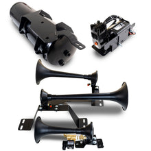 Load image into Gallery viewer, Kleinn Automotive Air Horns GMHD20-734 Onboard Air System w/Horns for Select Chevrolet Silverado HD, Chevrolet Silverado HD, GMC Sierra HD, GMC Sierra HD