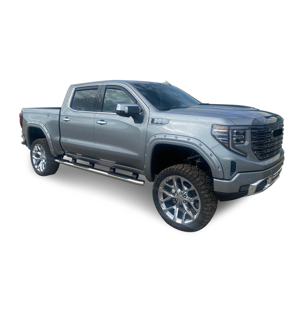 Black Horse Off Road GMSS-NL-19 Extreme Wheel-to-Wheel Side Steps for Select Chevrolet Silverado 1500, Chevrolet Silverado LTD, GMC Sierra 1500, GMC Sierra Limited