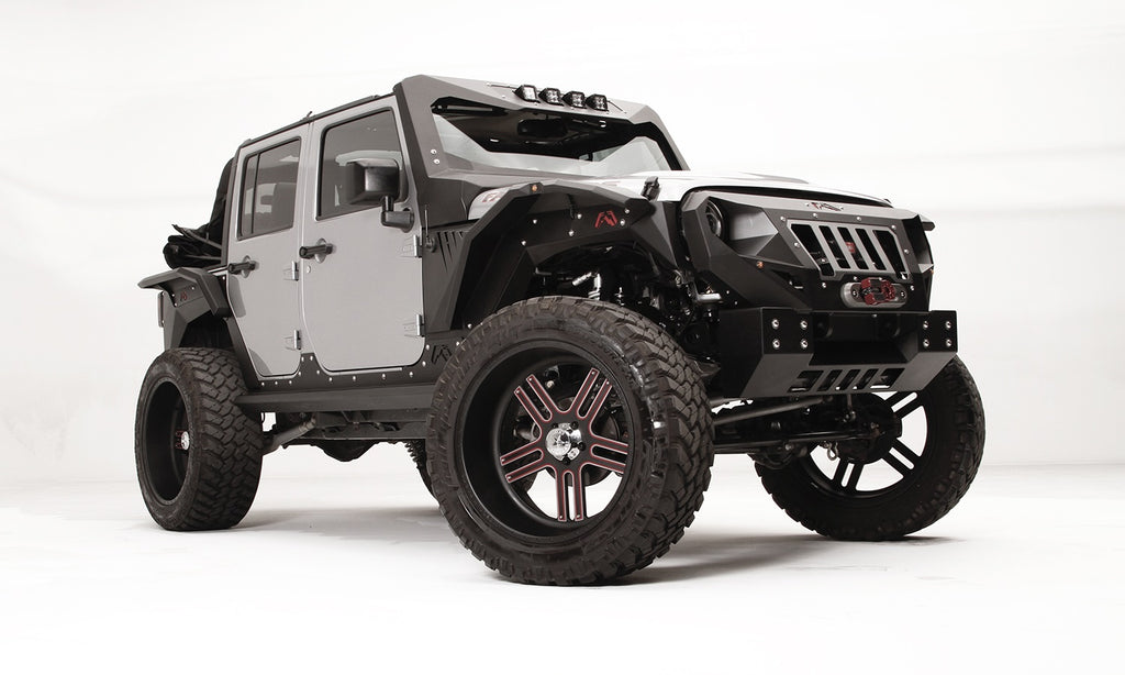 Fab Fours GR1005-B Grumper Crash Bar for Select Jeep Wrangler, Jeep Wrangler JK