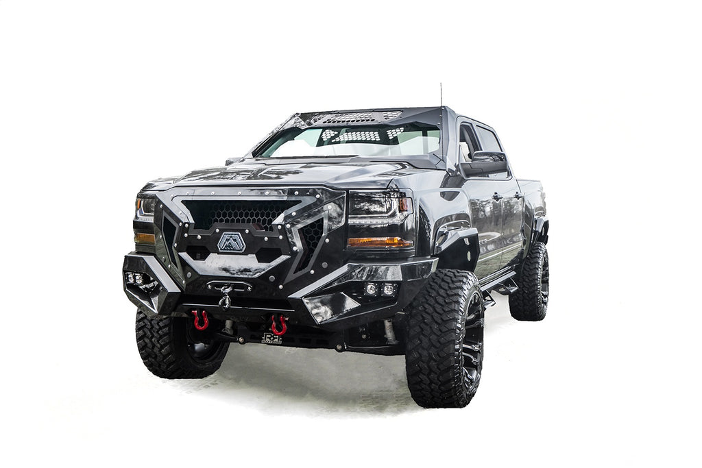 Fab Fours GR3800-B Grumper Front Winch Bumper for Select Chevrolet Silverado