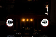 Load image into Gallery viewer, DV8 Offroad GRGL-01 GRGL-01 20-22 JEEP GLADIATOR JT FRONT GRILL AMBER ACCENT LIGHTS for Select Jeep Gladiator