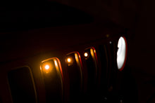Load image into Gallery viewer, DV8 Offroad GRGL-01 GRGL-01 20-22 JEEP GLADIATOR JT FRONT GRILL AMBER ACCENT LIGHTS for Select Jeep Gladiator