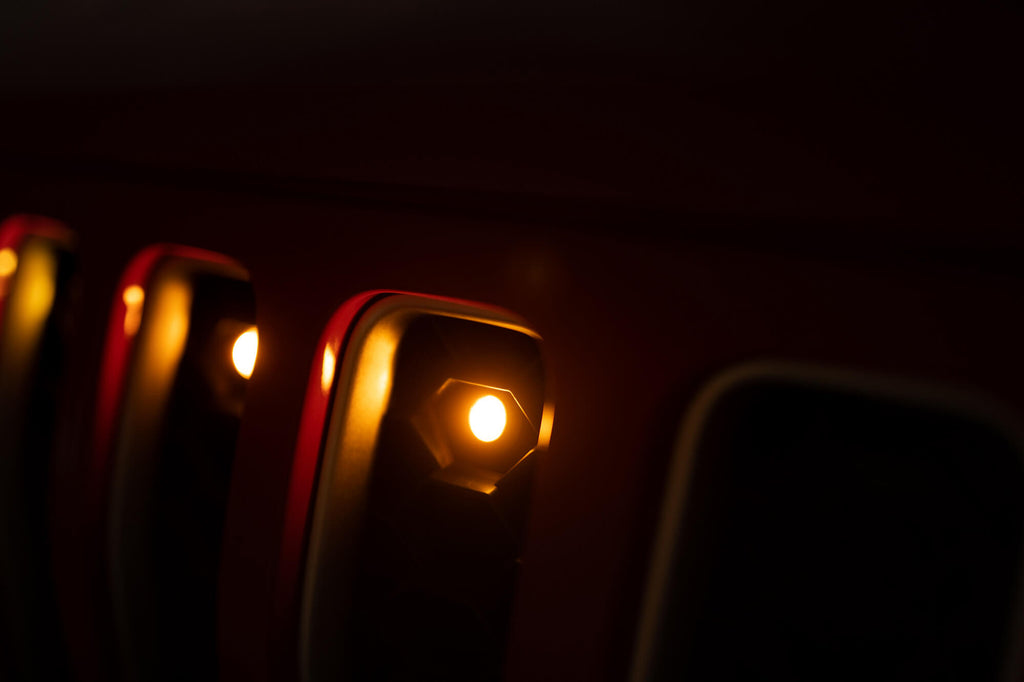 DV8 Offroad GRGL-01 GRGL-01 20-22 JEEP GLADIATOR JT FRONT GRILL AMBER ACCENT LIGHTS for Select Jeep Gladiator
