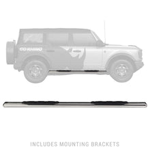 Load image into Gallery viewer, Go Rhino 105412973PS 5" 1000 Series Side Steps with Mounting Brackets Kit for Select Ford Bronco