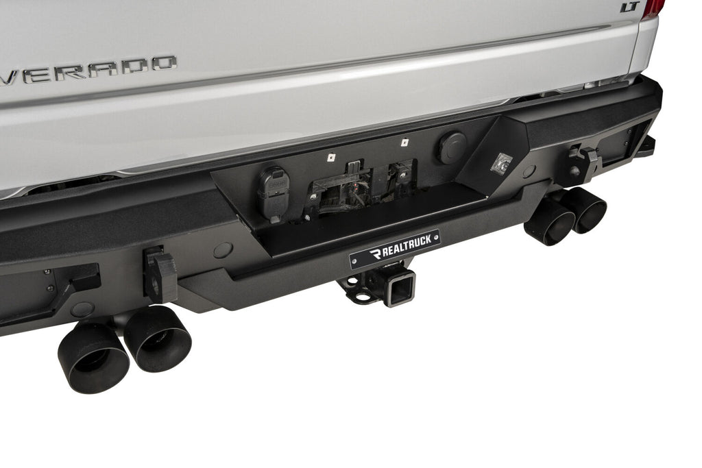 Go Rhino 28176T BR20.5 Rear BR Bumper for Chevrolet Silverado GMC Sierra 1500 for Select Chevrolet Silverado 1500, Chevrolet Silverado LTD, GMC Sierra 1500, GMC Sierra Limited