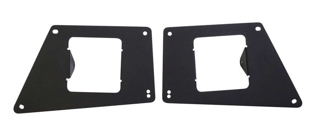 Go Rhino 241732T BR5/BR10 Front Light Plates (3x3 Surface Mount) for Select Chevrolet Silverado 1500, Chevrolet Silverado HD, Chevrolet Silverado HD, Dodge Ram 2500, Dodge Ram 3500, Ford F-150, Ford F-250 Super Duty, Ford F-350 Super Duty, Ford F-450