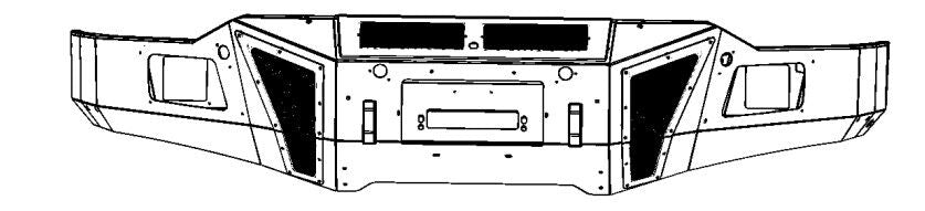 Go Rhino 24282T BR11 Winch-Ready Front BR Bumper for Chevrolet 2500 3500 HD for Select Chevrolet Silverado HD, Chevrolet Silverado HD