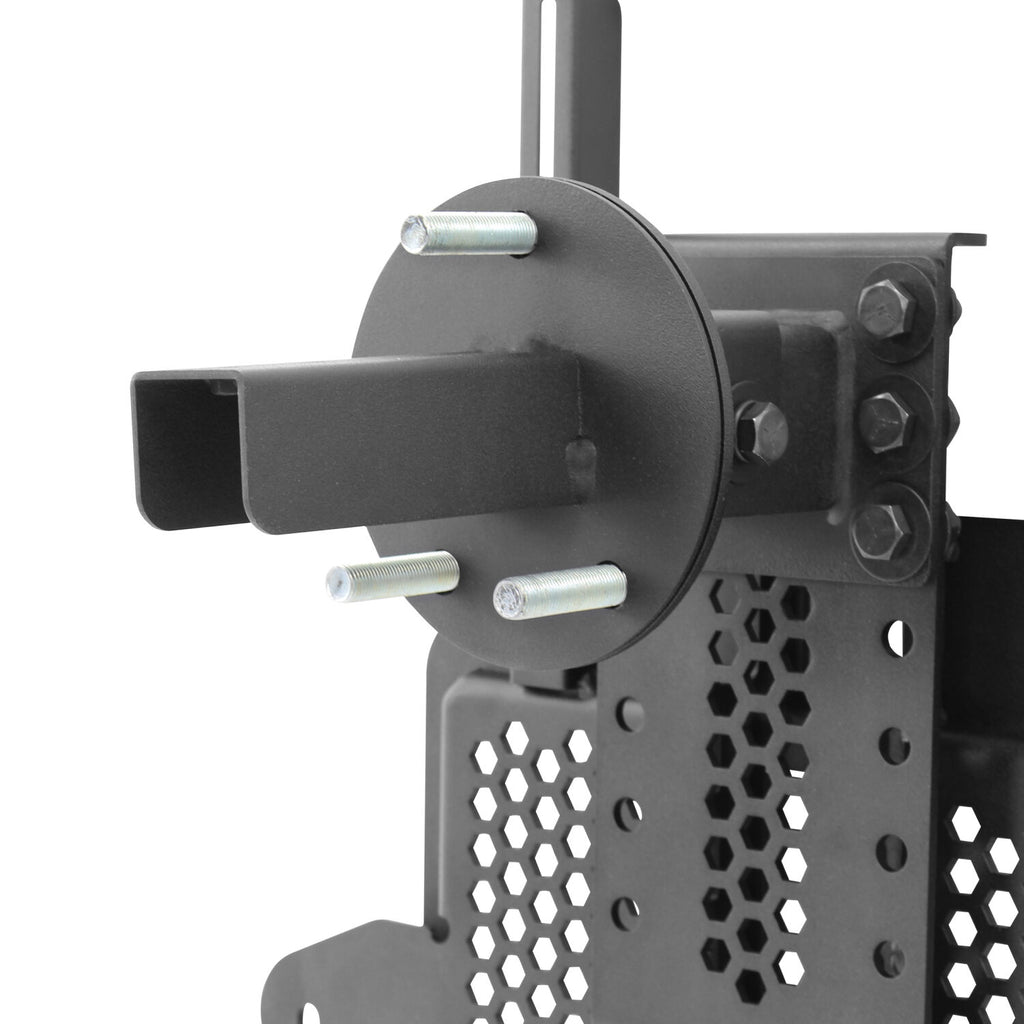 Go Rhino 27137T Rockline Low Profile Body Mount Tire Carrier For Jeep for Select Jeep Wrangler