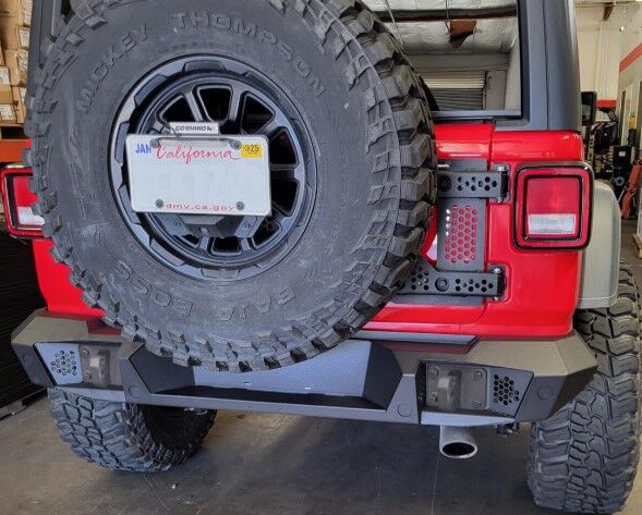 Go Rhino 274120T Trailline Rear Full Width Bumper for Jeep Wrangler JL for Select Jeep Wrangler