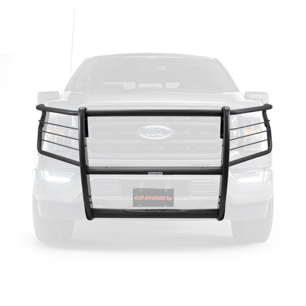 Go Rhino 3296MT 3100 Series StepGuard Grille Guard with Brush Guards for Select Ford F-150, Ford Lobo