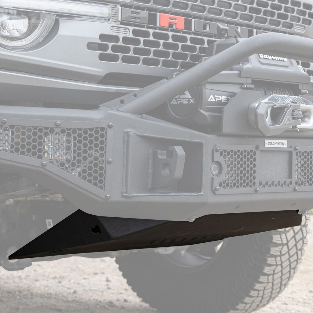 Go Rhino 332120T Rockline Front Bumper Lower Skid Plate For Ford Bronco for Select Ford Bronco, Jeep Gladiator