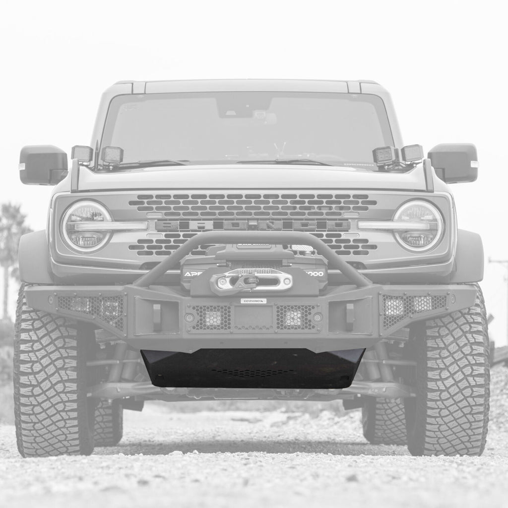Go Rhino 332120T Rockline Front Bumper Lower Skid Plate For Ford Bronco for Select Ford Bronco, Jeep Gladiator